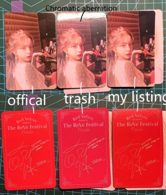 Irene photocard RBB red velvet fan made card red velvet | eBay