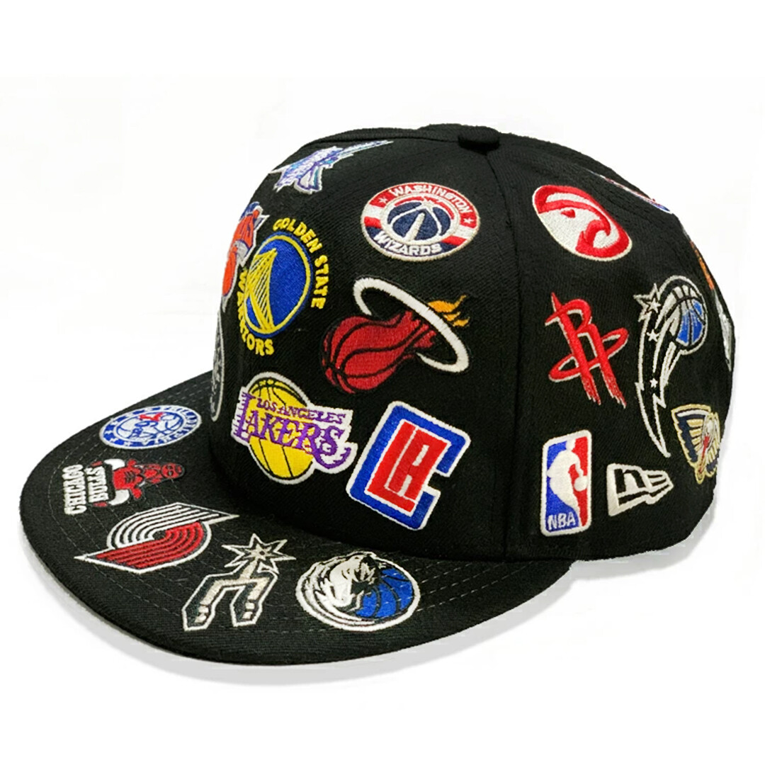 New Era NBA ALL OVER LOGO 9FIFTY Cap Black Japan limited product