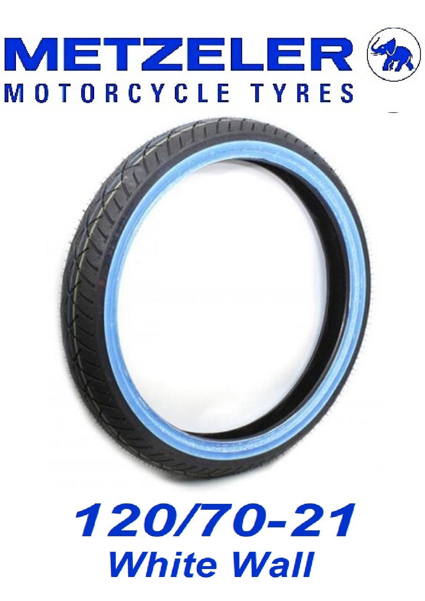 METZELER WHITE WALL 120/70-21 ME888 FRONT TIRE ROAD KING STREET