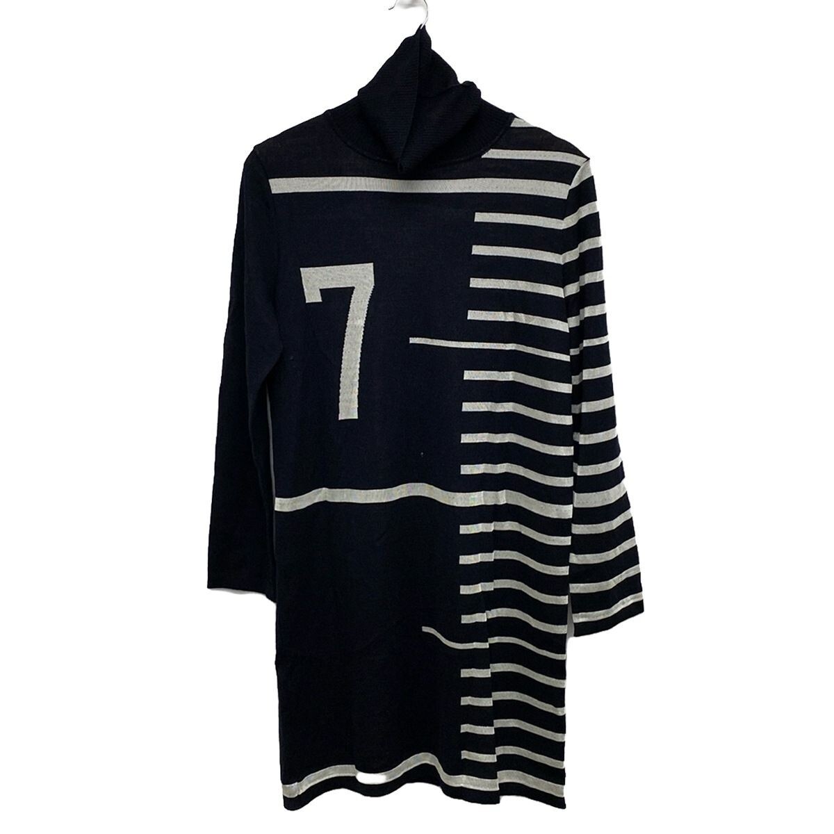 Jean Paul Gaultier SEPT PREMIÈRES knit dress Black White size-38