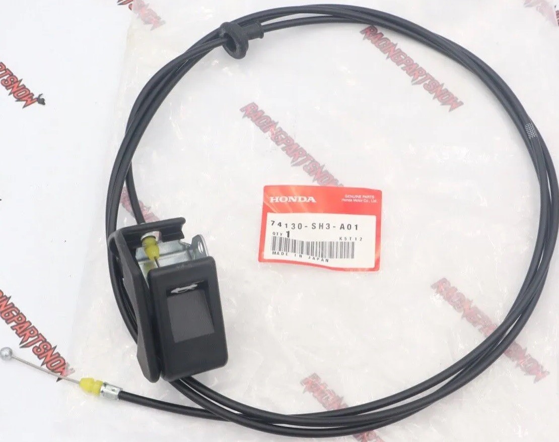 NEW OEM HONDA CIVIC CRX HOOD LATCH HANDLE CABLE FACTORY STOCK PULL