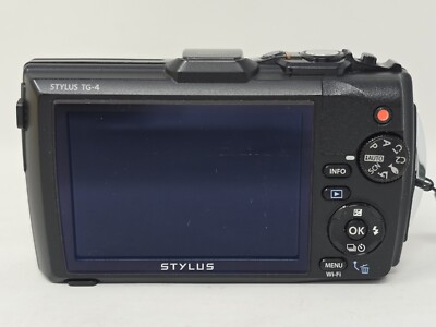 Olympus Tough TG-4 Stylus 16MP Digital Camera w/ Few Accessories