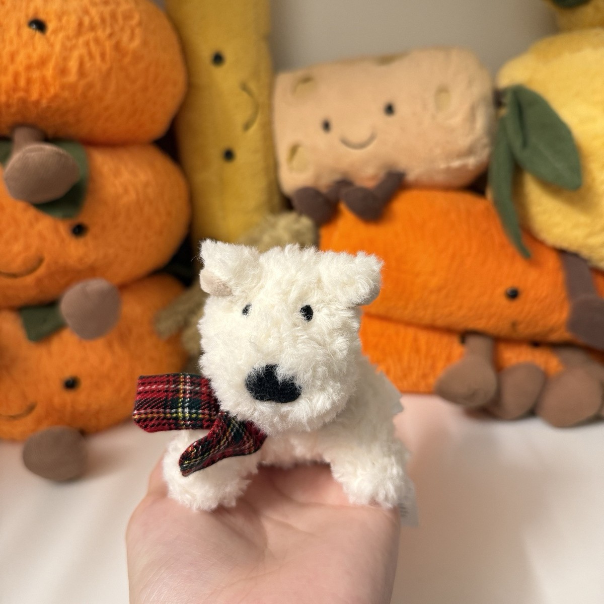 Jellycat Munro Scottie Decor Christmas Ornament - New With Tags