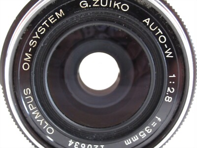 EXC+++++】Olympus G.zuiko Auto-W 35mm f/2.8 Wide Angle Lens w