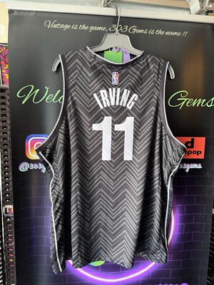 Authentic Nike Brooklyn Nets #11 Kyrie Irving EARNED EDITION NBA