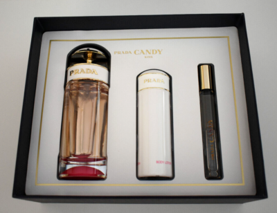PRADA CANDY KISS Eau de Parfum 2.7oz/80ml Spray ~ 3 Piece Gift Set