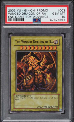 2003 YUGIOH GBI-003 THE WINGED DRAGON OF RA ULTRA RARE PSA 10 GEM