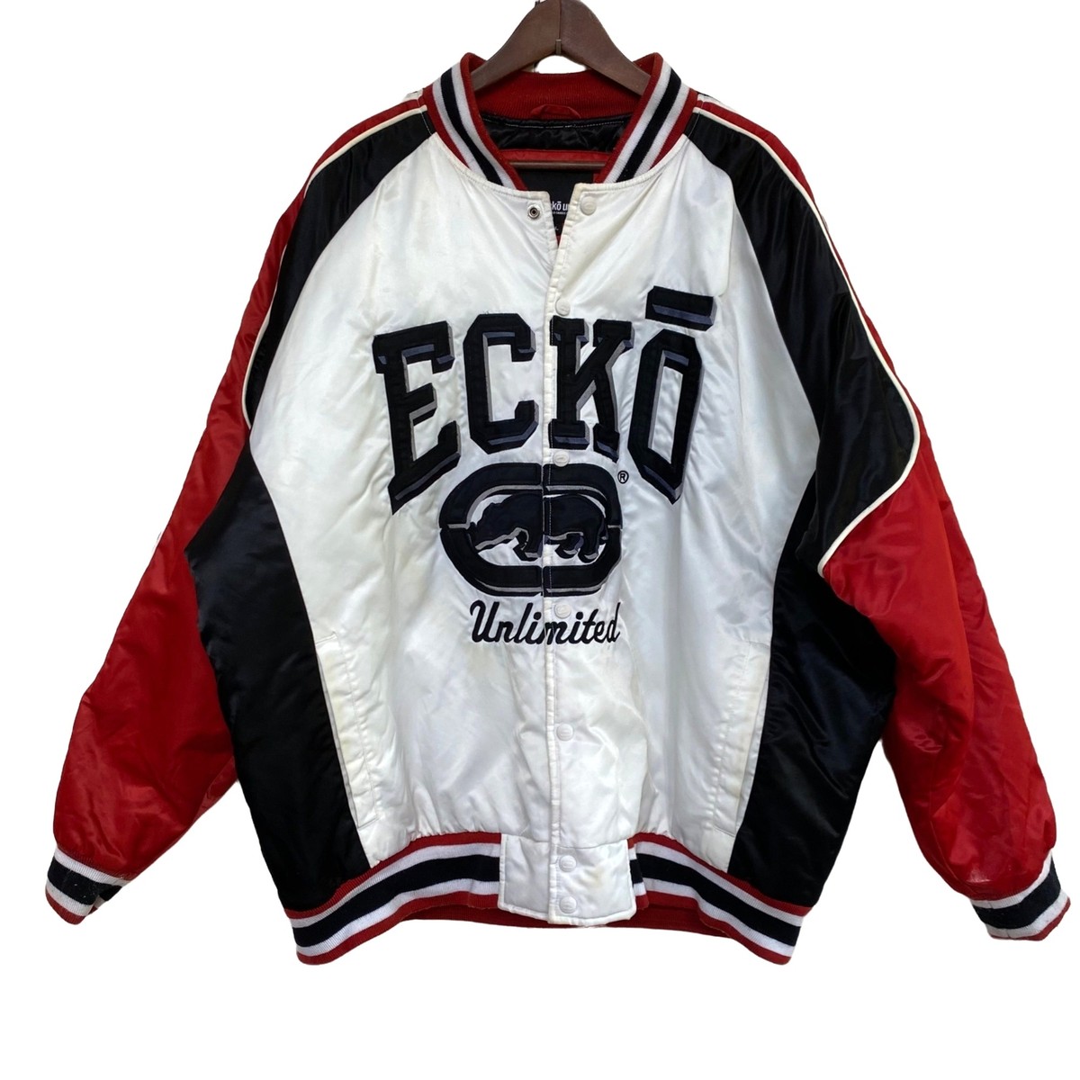 Vintage ECKO UNLTD Jacket 90s Y2K Bomber Varsity Old School