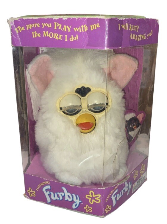Tiger Original Super Rare Electronic White FURBY- OG Box -1998