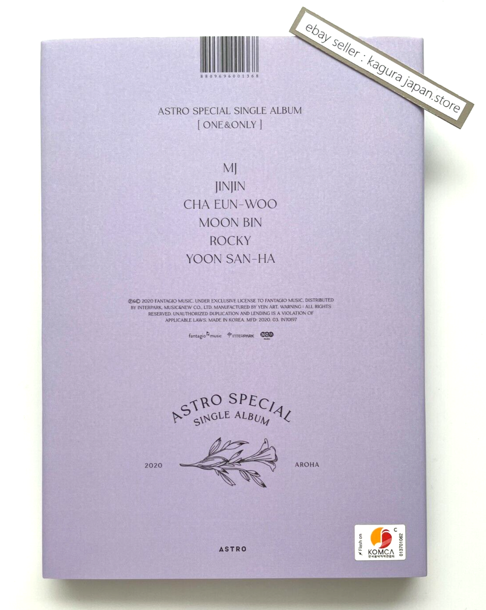 ASTRO MOONBIN MOON BIN ONE&ONLY Album CD Photocards Message Card