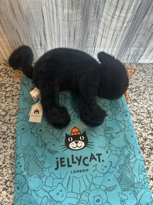 Jellycat SPOOKIPAWS CAT Halloween Plush & Free Dust bag NEW WITH
