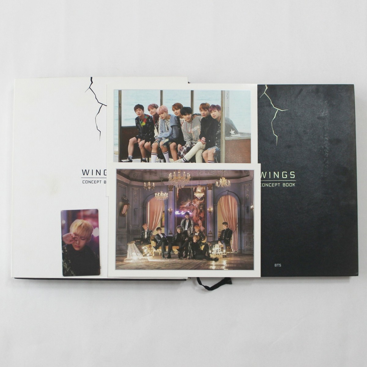 BTS Wings Concept Book + Photo Frame Paper + V Lenticular 3-7 days