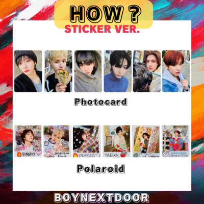 BOYNEXTDOOR HOW? 2nd EP Sticker ver. Photo card Weverse JP