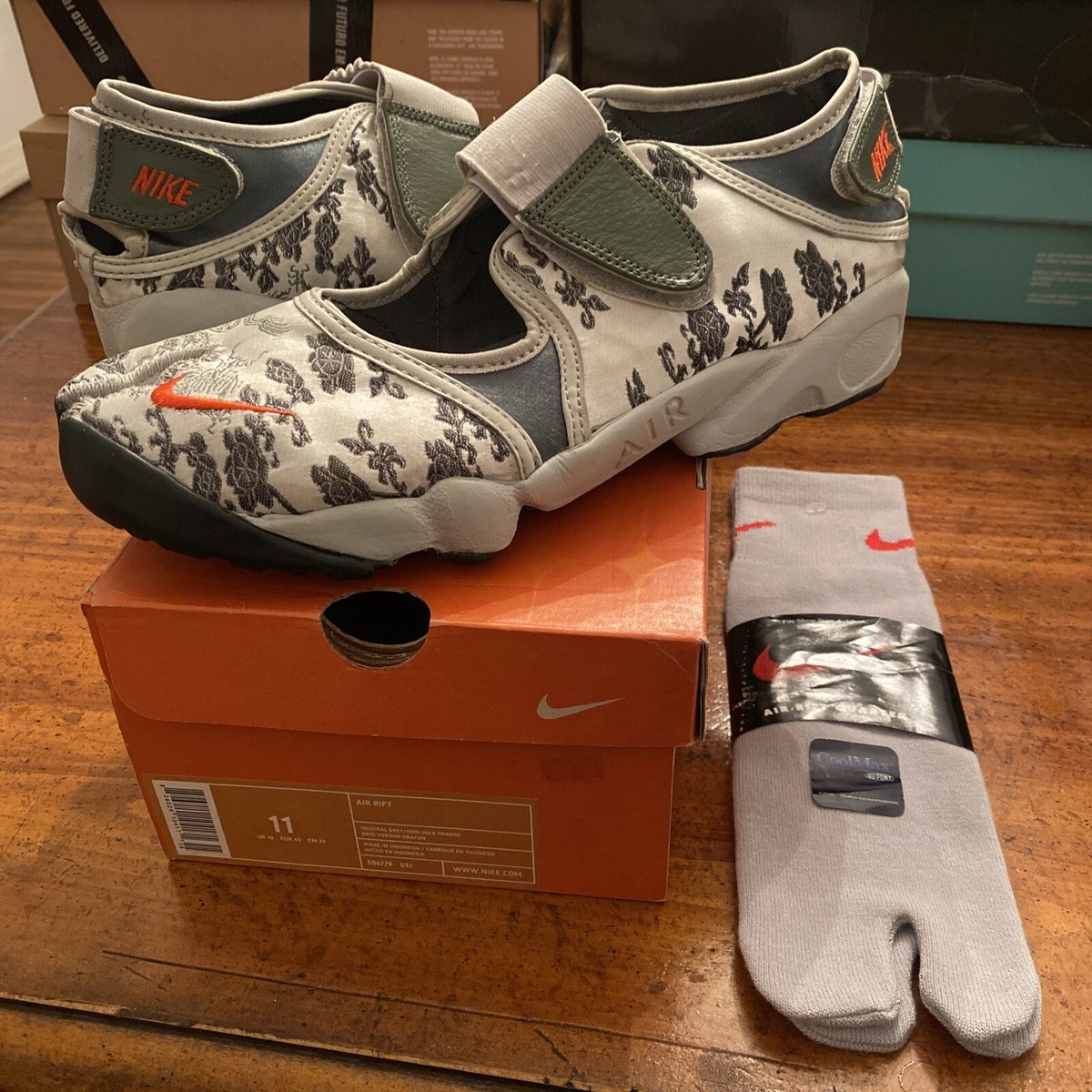 Size 11 2003 NEW Men Nike Air Rift BONSAI Grey Nori Orange Hemp