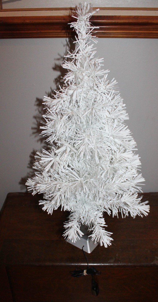 VINTAGE 90'S FIBER OPTIC LIGHT UP MULTICOLOR WHITE ELECTRIC 32