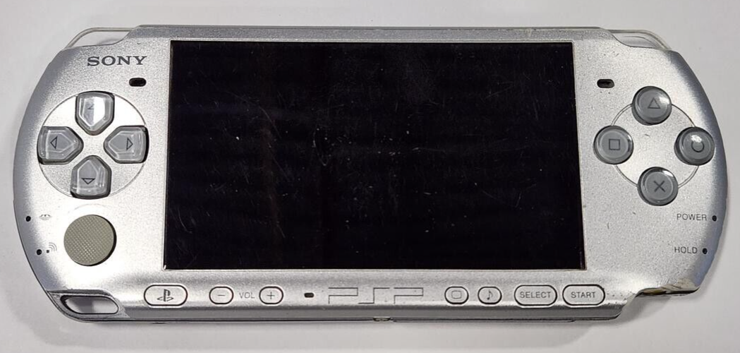 Sony PSP MYSTIC SILVER Portable Handheld Video Game Console System