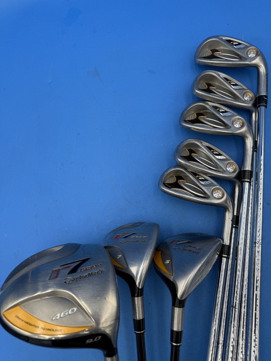 TaylorMade R7 Draw Set, 6-PW Irons, Driver, 5+7 Woods, Stiff Flex