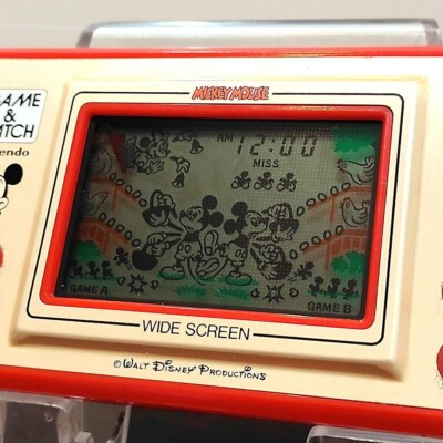 NINTENDO GAME AND & WATCH Mickey mouse Wide Screen 1981 Direct