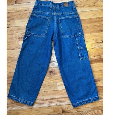 Vintage Levis Red Tab Carpenter Jeans Kids 8 Y2K Utility Denim
