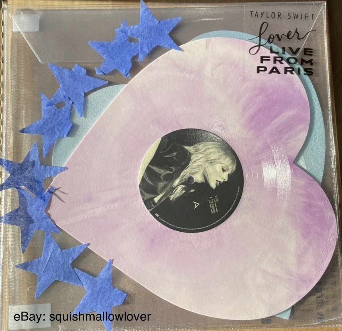 Taylor Swift - Lover (Live From Paris) Original Pink & Blue Heart