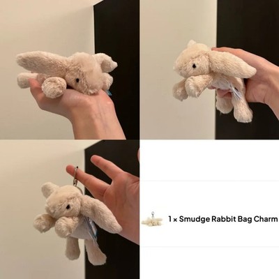 Jellycat Smudge Rabbit Bunny Soft Plush Toy Bag Charm Keychain
