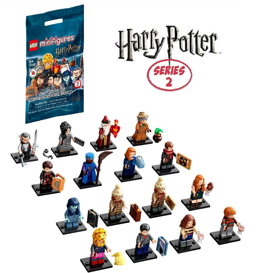 LEGO HARRY POTTER Series 2 Minifigures 71028 - Complete Set of 16