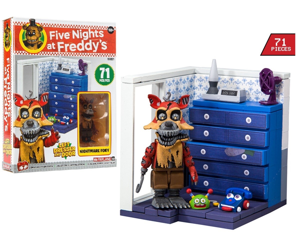 Five Nights at Freddys LEFT DRESSER & DOOR Nightmare Foxy Small