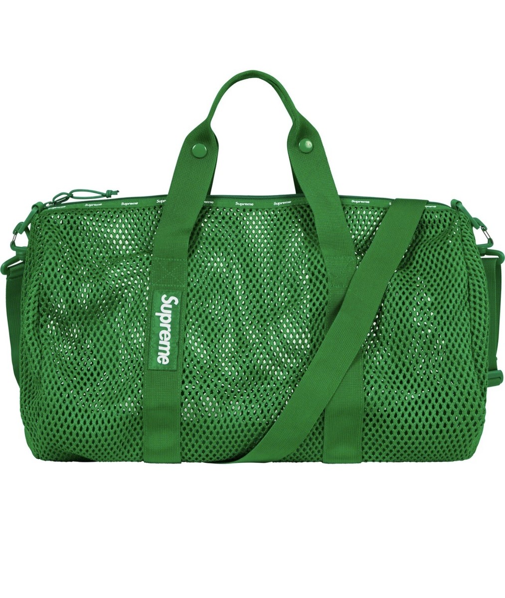 SUPREME MESH DUFFLE BAG GREEN OS SS23 WEEK 13 (100% AUTHENTIC
