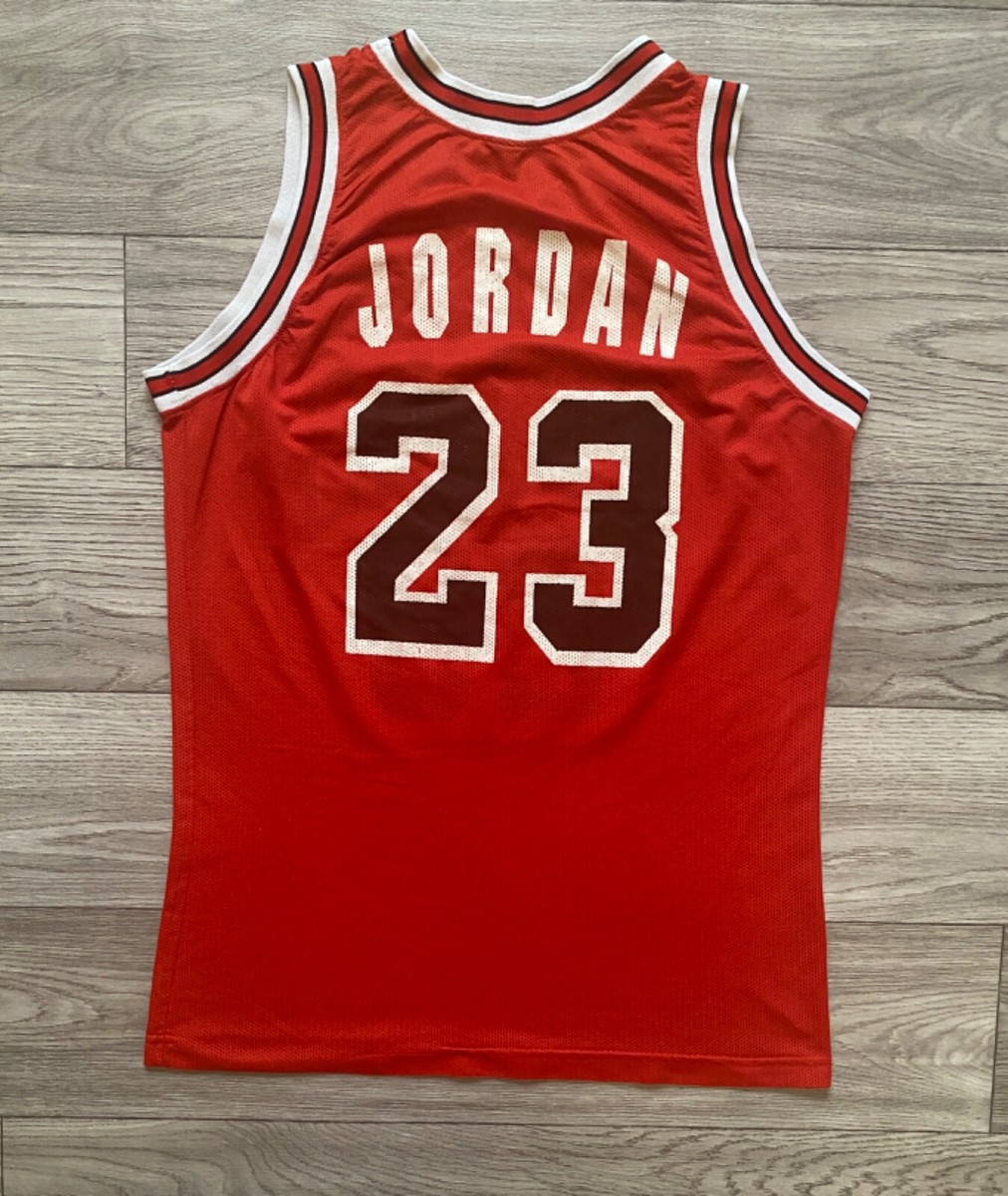 Rare Champion Vintage Chicago Bulls #23 Jordan 90s Jersey sz L | eBay