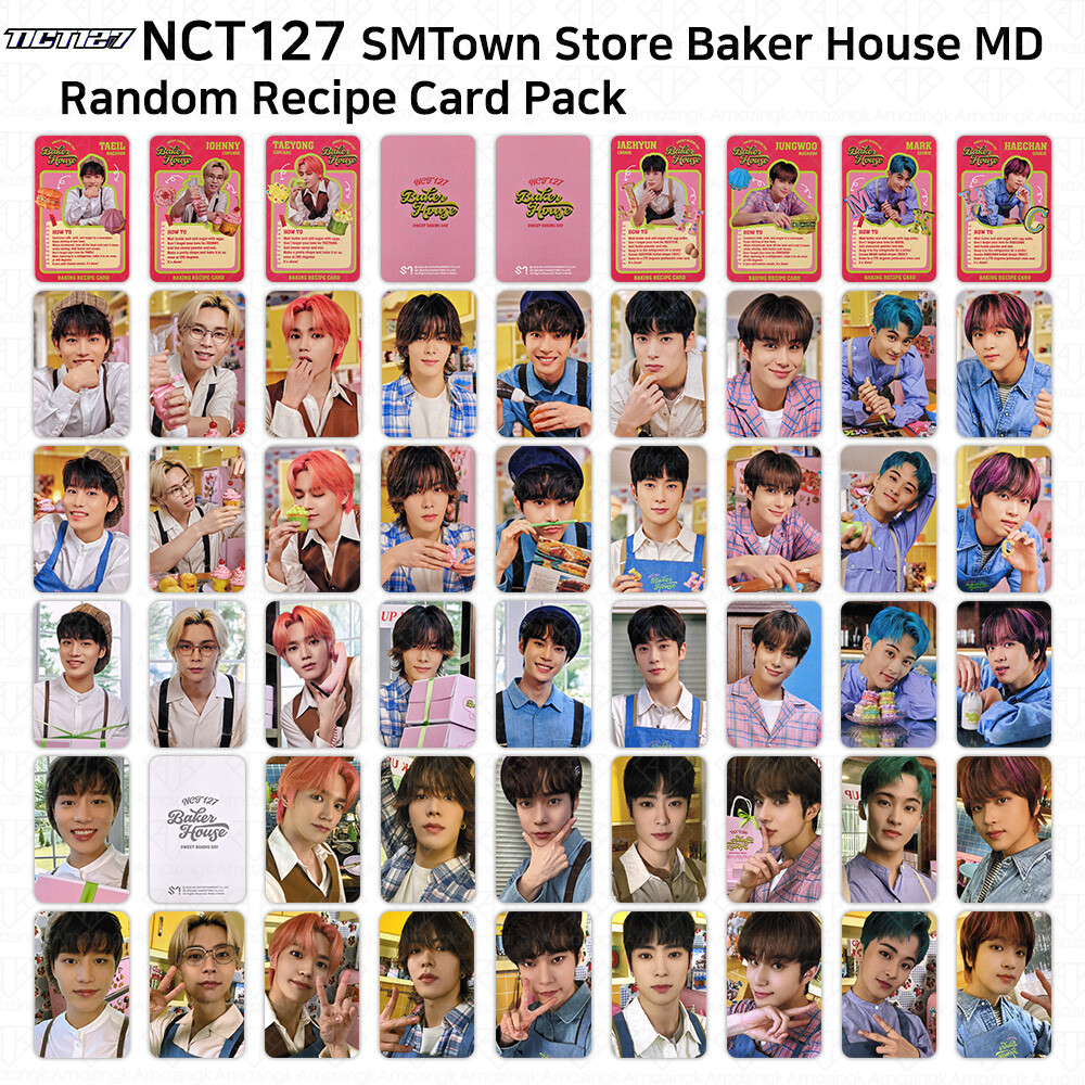 NCT127 SM Town Store Official MD Baker House Random Recipe Card