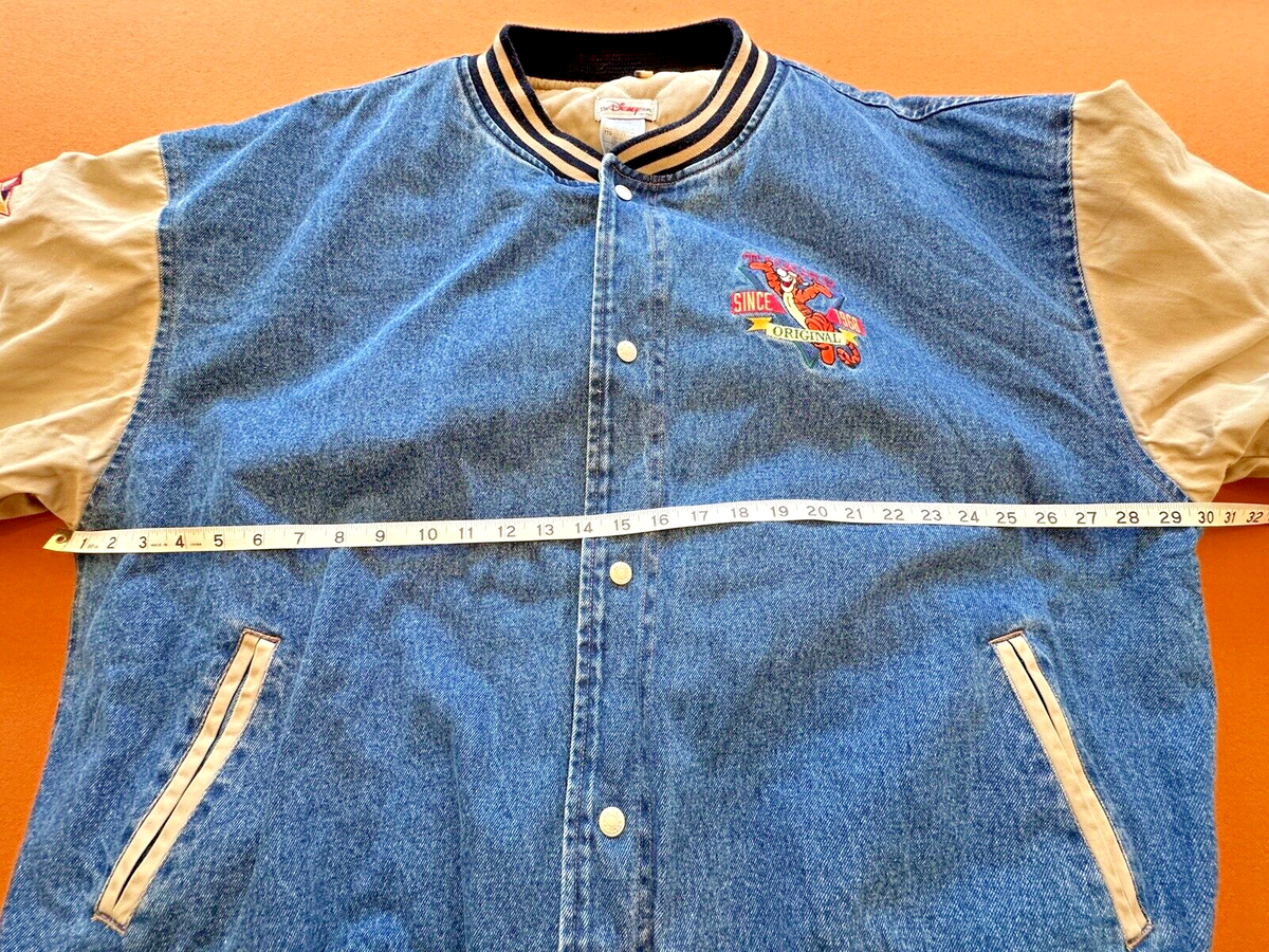 90's】Desney Store Tigger Varsity Jacket Rare VTG THE DISNEY STORE