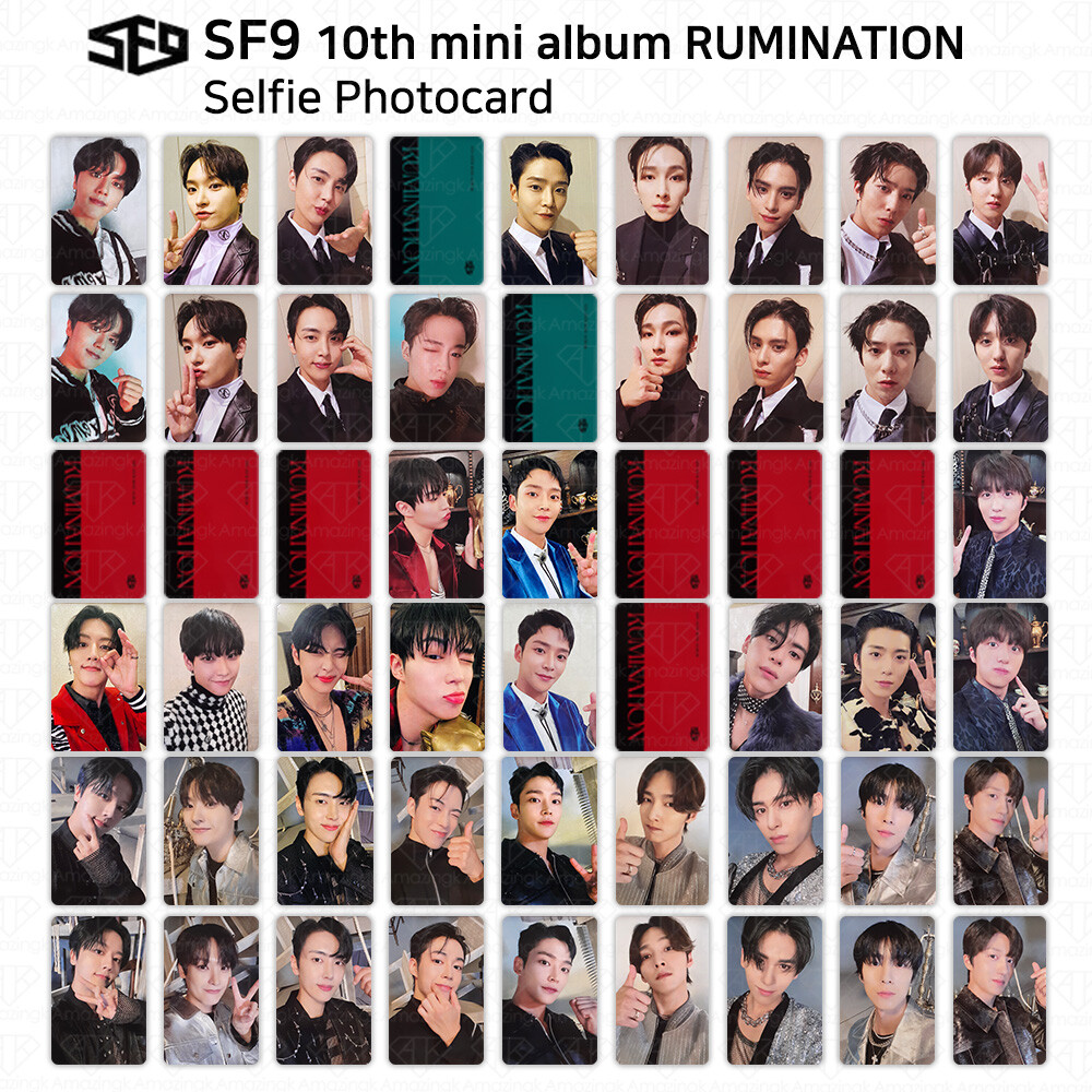 SF9 10th Mini Album Rumination Selfie Photocard Rowoon Jaeyoon