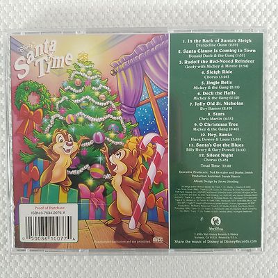 Walt Disney Records CD 2003 Santa Time Christmas Holiday Music | eBay