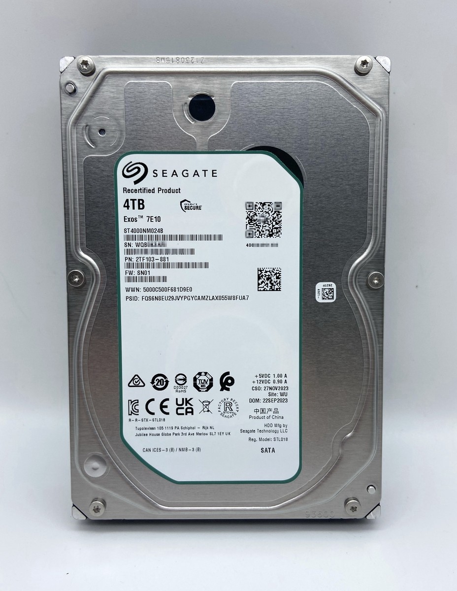 ST4000NM024B Seagate Exos 7E10 4TB 6Gb/s 256MB 3.5