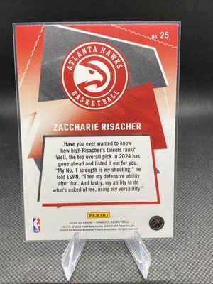 2024-25 Donruss Zaccharie Risacher Great X-Pectations RC #25