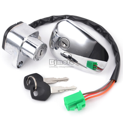 Ignition Switch Fuel Cap Lock Key Set For Suzuki VS800 Intruder