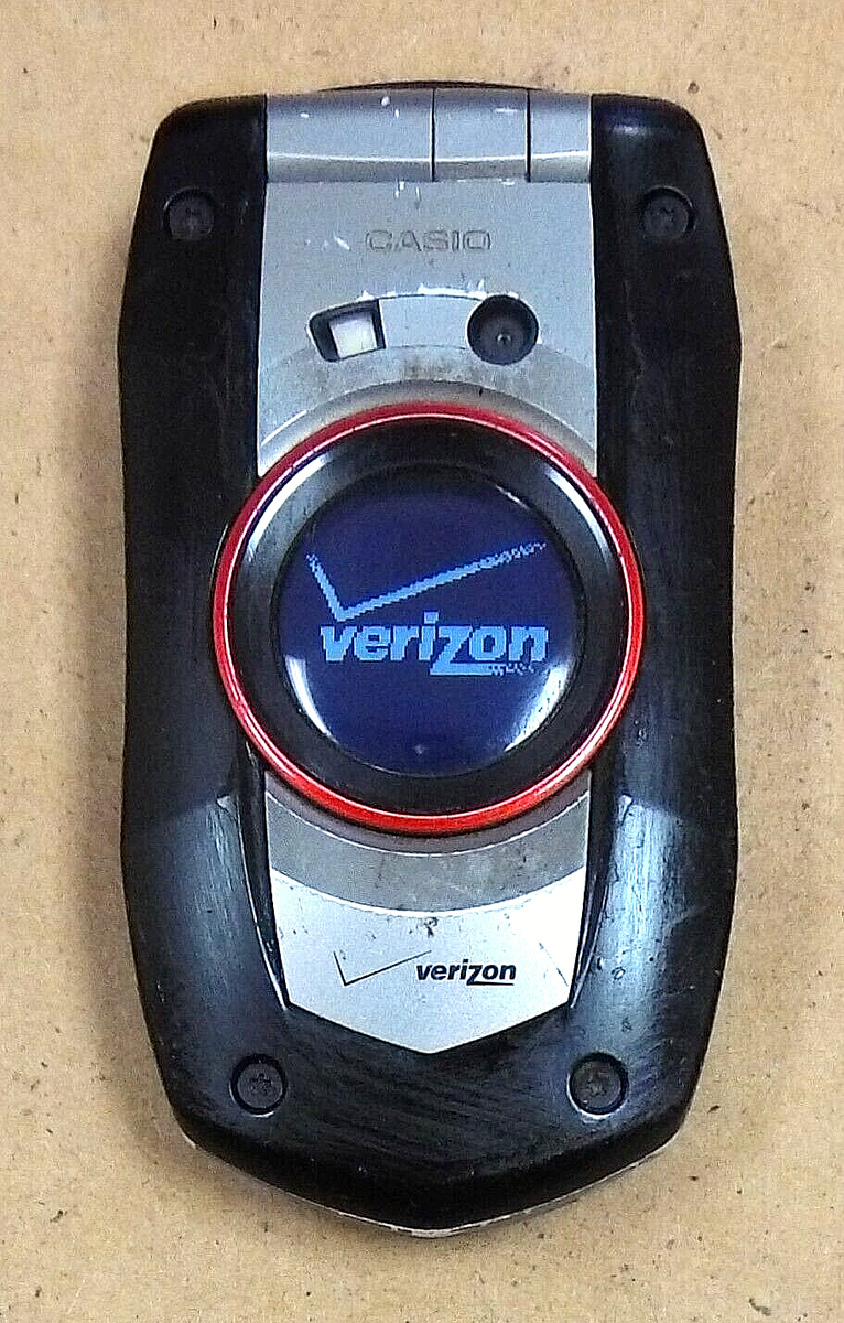 Casio Gz'One Boulder C711 - Black and Silver ( Verizon ) Very Rare