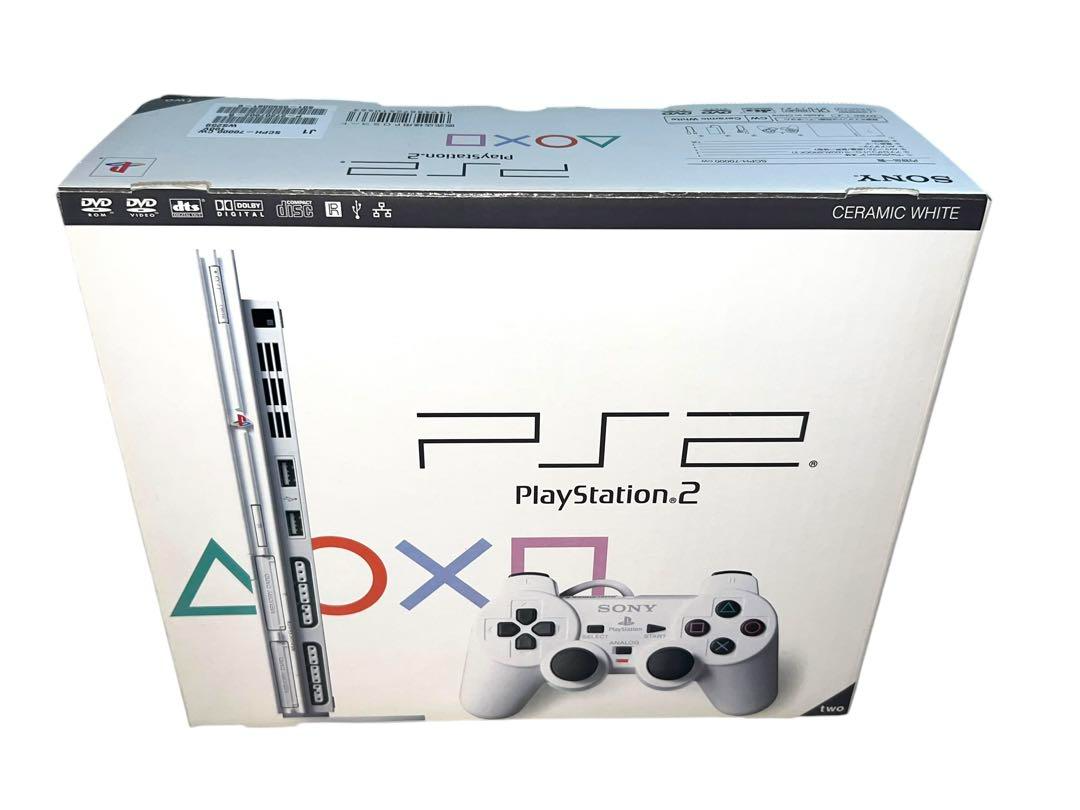 SONY PlayStation 2 Slim Console SCPH-70000 Ceramic White PS2 Japan
