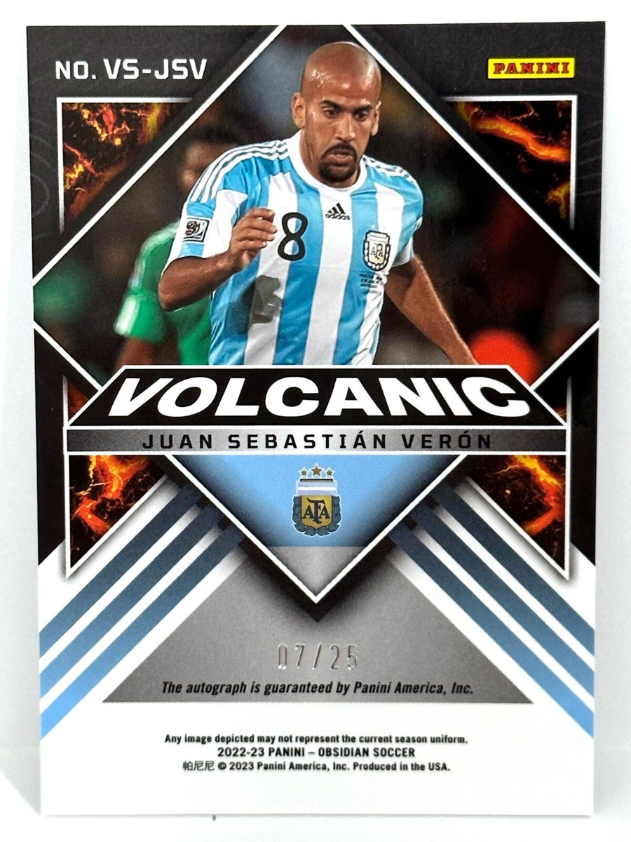 2022-23 Panini Obsidian Argentina Volcanic Auto Juan Sebastian