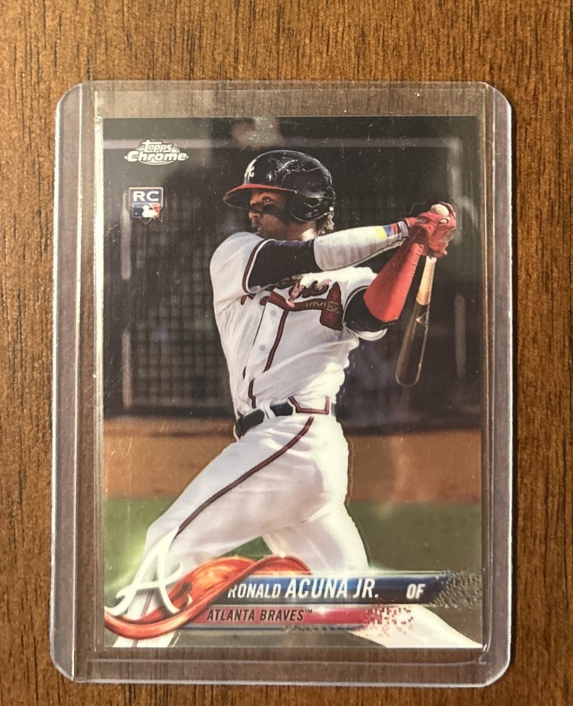Ronald Acuna Jr. 2018 Topps Chrome #193 Base Price Guide - Sports
