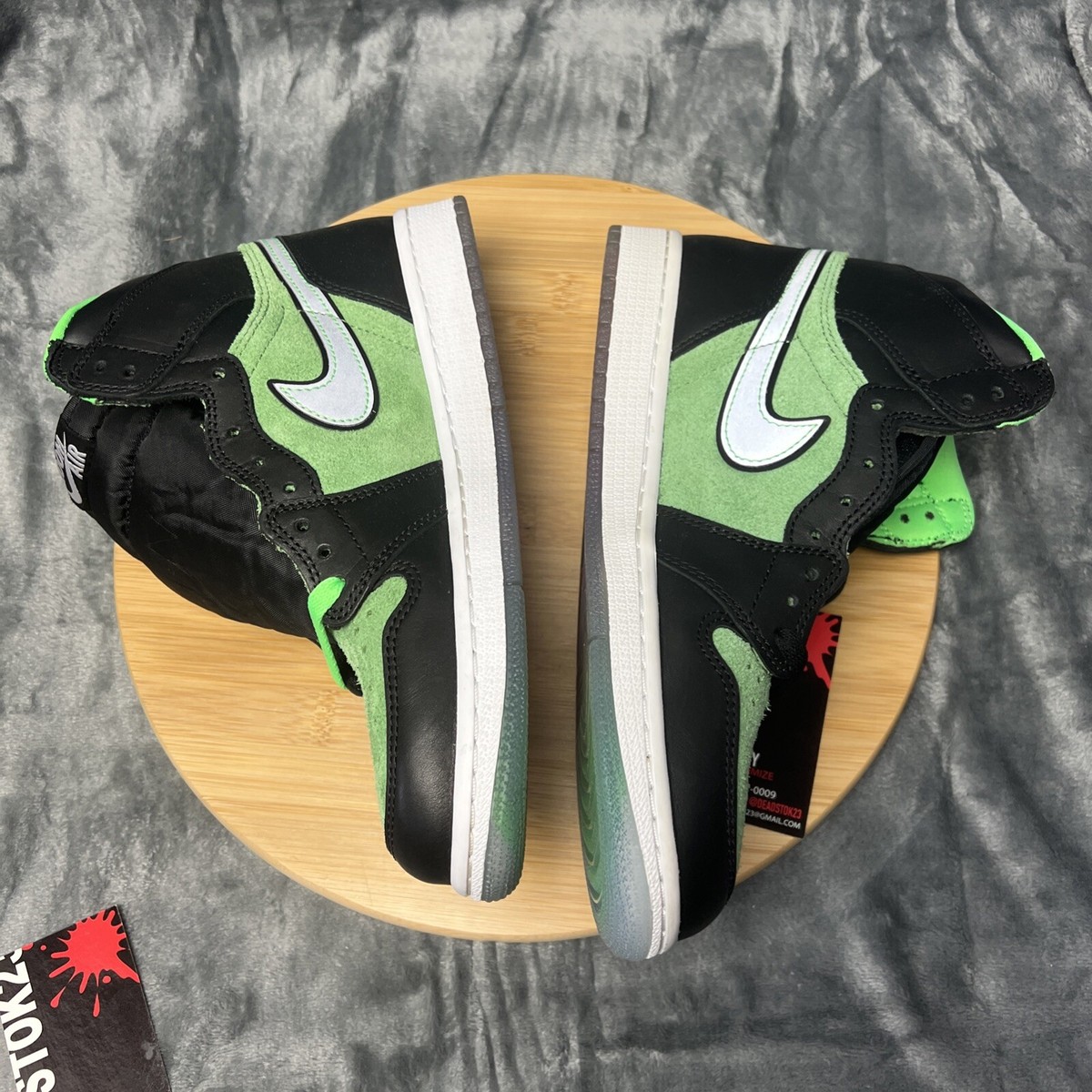 CK6637-002] Mens Air Jordan RETRO 1 HIGH 'ZOOM ZEN GREEN' SZ8.5
