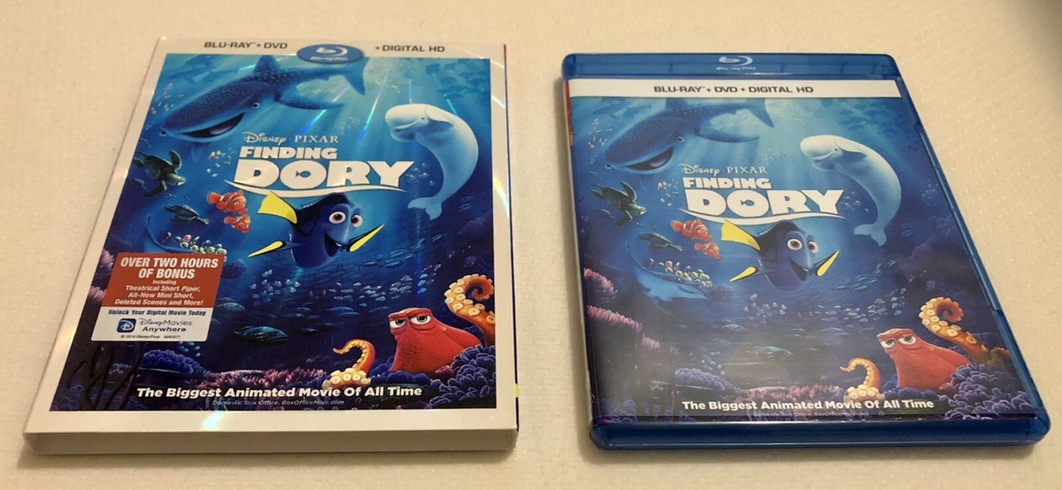 Disney Pixar Finding Dory (3-Disc Blu-ray/DVD) with Slipcover | eBay