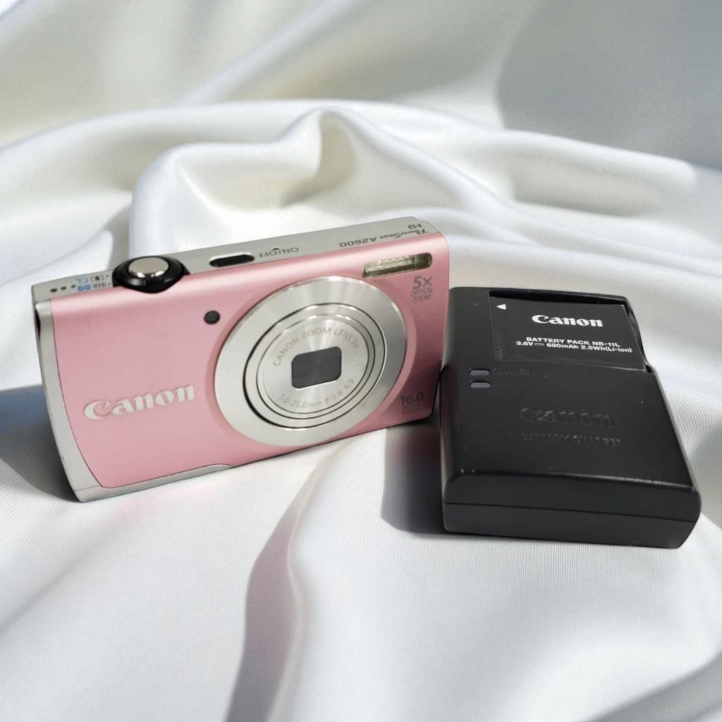 EXC+5] Canon PowerShot A2600 Pink Digital Camera 16.0MP 5x Optical