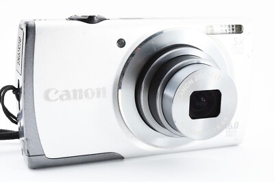 Canon PowerShot A3500 IS 5x Zoom Lens Digital Camera Silver Tested