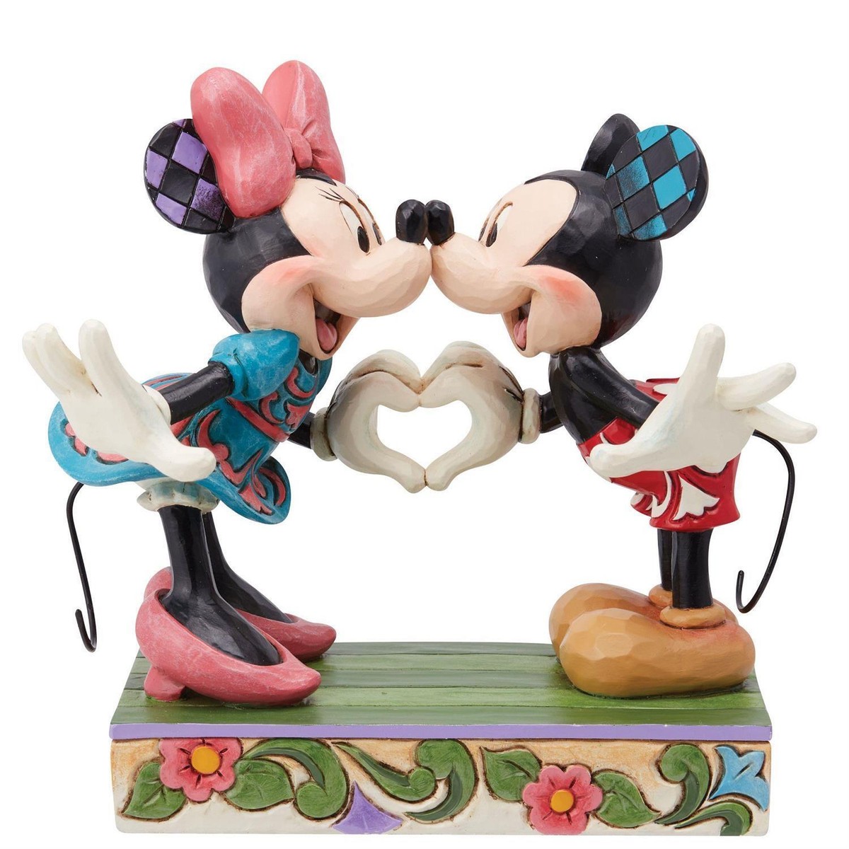 Jim Shore Disney Traditions Mickey & Minnie With Heart Hands