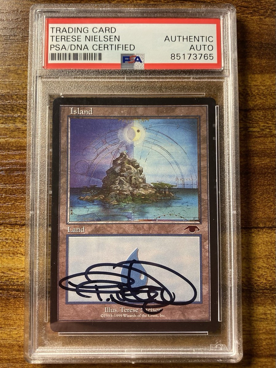MTG✨Artist Signed GURU ISLAND✨Guru Lands Promo PSA Certified