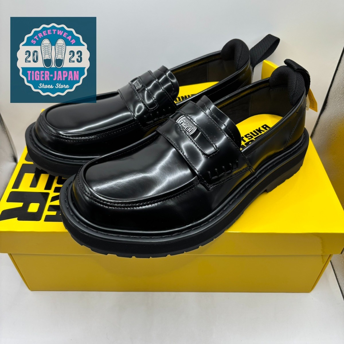 ONITSUKA TIGER TIGER LOAFER 1183C509 001 BLACK BLACK Men Shoes | eBay