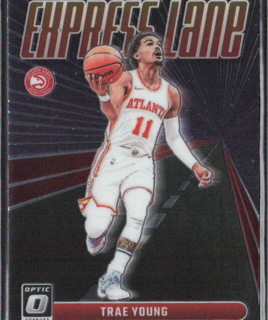 2023-24 Panini Optic #22 Trae Young Express lane hawks | eBay