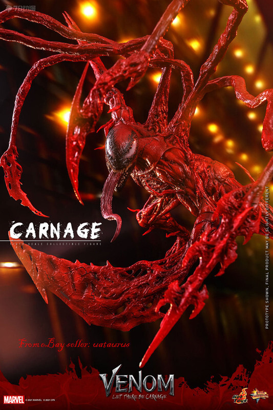 Perfect Hot Toys 1/6 Mms619 Venom 2 Carnage Normal Version In