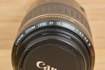 Vintage Canon EF 55-200mm f/4.5-5.6 II USM Zoom Lens, Made in